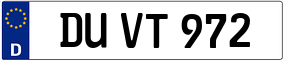 Truck License Plate